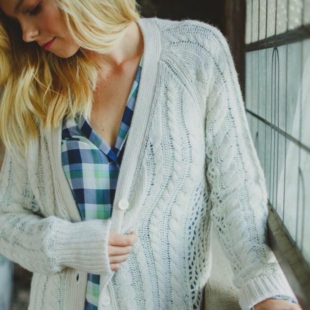 Equipment Cashmere Alpaca Wool Knit Suzy Cardigan
